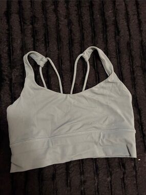 Paragon Light blue Green Strappy Sports Bralette